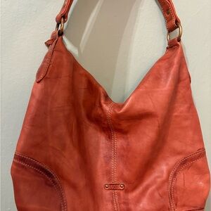 Frye Hobo Shoulder Bag Fold Over Closure